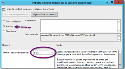 Windows Server 2012: Gestire le sessioni RDP 'abbandonate'