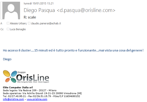 Email di Diego Pasqua
