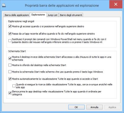 Windows 8.1 personalizzazione